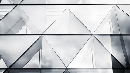 Wall Mural - Elegant and simple abstract glass architecture