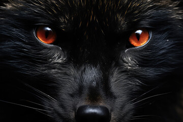 eyes fox on background