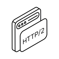 Wall Mural - well designed isometric icon of website development, programming vector