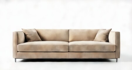 Sticker -  Modern elegance - A minimalist sofa for your contemporary living space