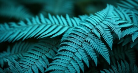 Wall Mural -  Vibrant fern leaves, a symbol of growth and renewal