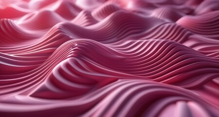 Wall Mural -  Vibrant, abstract waves of pink and purple, perfect for modern designs