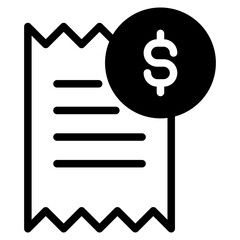 Canvas Print - Invoice, Offer and Contract line icons. Financial Document, Payment Bill and Receipt vector icon