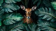 Impala in lush jungle, natural habitat, african wildlife, exotic greenery, wildlife exploration.