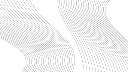 Sticker - Line wave abstract stripes design wallpaper background vector image for backdrop or presentation