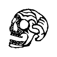 These are several skull-shaped vectors that have unique characteristics. Very suitable for posters for the Cinco de Mayo festival in Mexico. I deliberately made it black and white so you can easily.