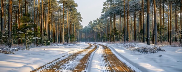 Canvas Print - forest in winter