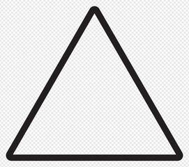 Wall Mural - Triangle vector icon isolated on white background, Triangle logo design