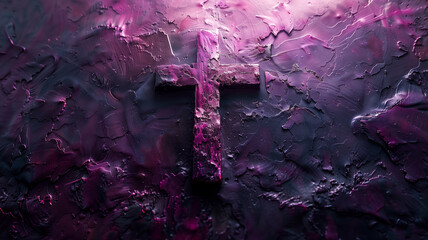 Wall Mural - vivid ash cross at its heart, set on an abstract background