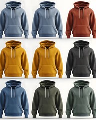 Poster - hoodies mockup in a white background