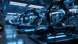 © Bordinthorn - A symphony of robotic arms working seamlessly alongside futuristic automobiles within a cutting edge factory environment