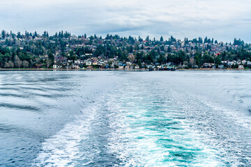 Canvas Print - Ferry Leaves Port 3