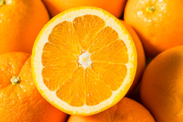 Poster - Raw Organic Juicy Oranges