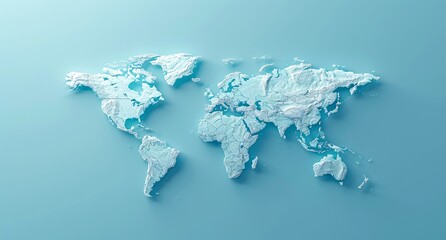 3d world map illustration