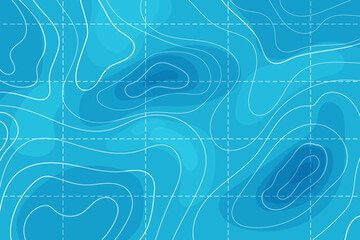 topographic map with contour line grid water ocean, sea relief, depth. nautical, cartography abstrac
