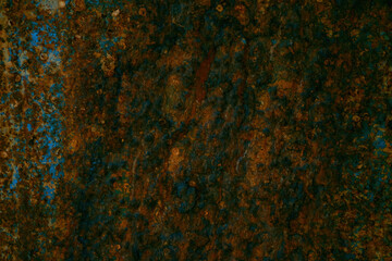 Wall Mural - Old metal iron rust background and texture