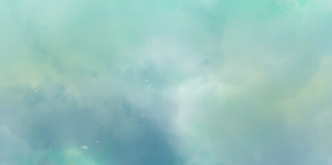 Wall Mural - Blue sky space watercolor background. Galaxy, universe, blue watercolor background. Watercolor blue sky color background with clouds and sparkling.