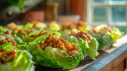 Sticker - Fresh Chicken Lettuce Cups with Hoisin and Sesame