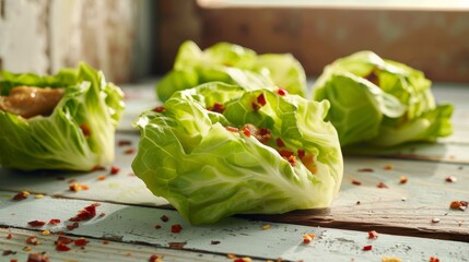 Sticker - Hoisin Chicken Lettuce Cups with Crunchy Nuts