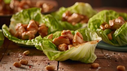 Sticker - Asian-Inspired Hoisin Chicken Lettuce Cups