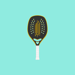 Wall Mural - Simple beach tennis racket template.