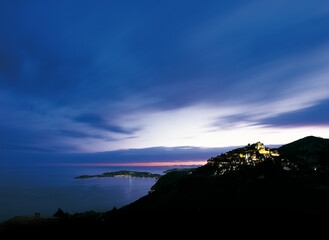 Poster - eze village al tramonto