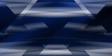 Fototapeta Do przedpokoju - abstract 3d tunnel blue color, blue square line background. blue and white line background design