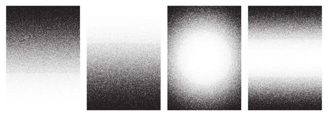 noise grain background, pointillism dots gradient or dotwork pattern, vector stipple effect. grain n