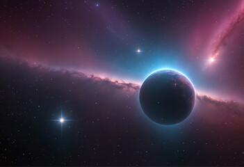 Wall Mural - space galaxy background