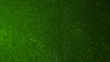 Connection flicker dots green loop background
