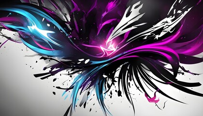  dark abstract neon lights gaming background wallpaper