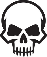 Venomous Skull Toxic Vector Logo Design Hazardous Emblem Graphic Icon of Toxic Skull