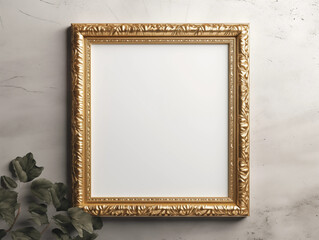 Antique gold blank frame