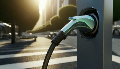 Canvas Print - Electric Car Charging Point	
