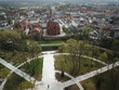 city park from a bird's eye view