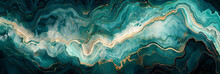 Watery seas  aqua and blue swirls swirl background.