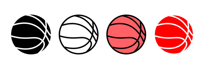 Basketball icon vector illustration. Basketball ball sign and symbol