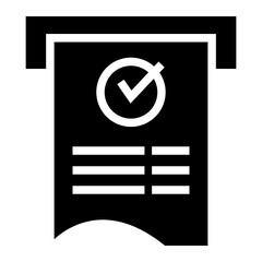 Invoice bill document vector icon