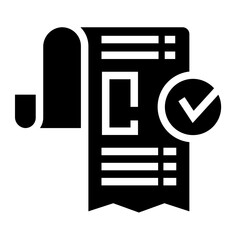 Invoice bill document vector icon