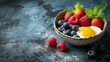 berries in a bowl, Nutritious breakfast ideas, High-protein breakfast recipes, Low-calorie breakfast options, Whole grain breakfast foods, Plant-based breakfast dishes, Heart Health Breakfast