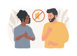 © Vector Juice - Sign language conversation isolated concept vector illustration. Gesture natural language, sign conversation, voiceless speaking, hand alphabet, manual articulation, deaf people vector concept.