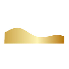 Golden wave footer, gold footer