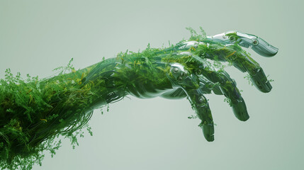 Fusion of Nature and Machine: Green Tech in Artistic Representation