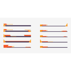 Wall Mural - Flat Modern Footer 