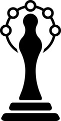 Poster - Illustration of trophy or award icon in flat style.