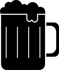 Wall Mural - Isolated beer mug icon or symbol.