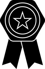 Sticker - B&W badge icon or symbol.