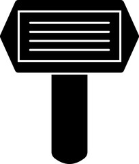 Sticker - Signboard icon or symbol in flat style.