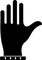 Wall Mural - Flat style glove icon or symbol.