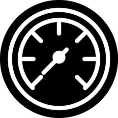 Sticker - Pictogram of  measuring meter in flat style.